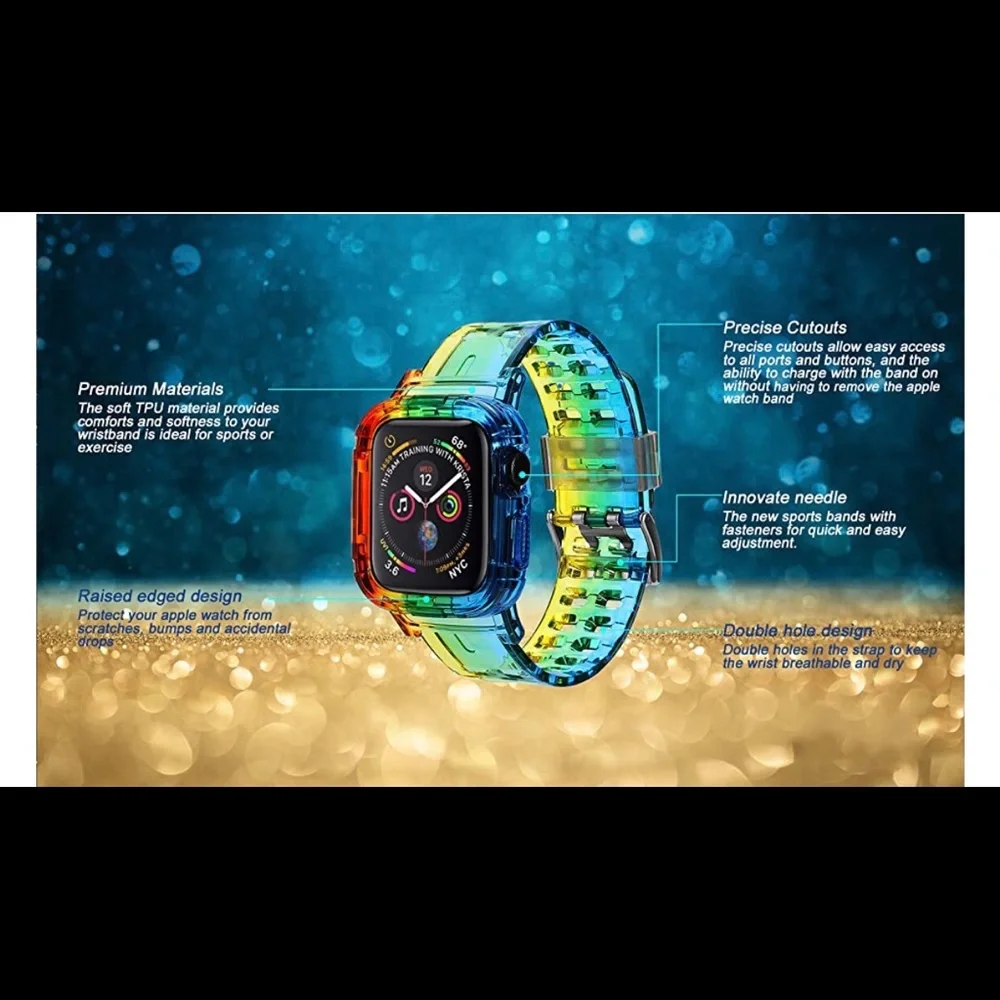 Rainbow Smart Watch Band.
